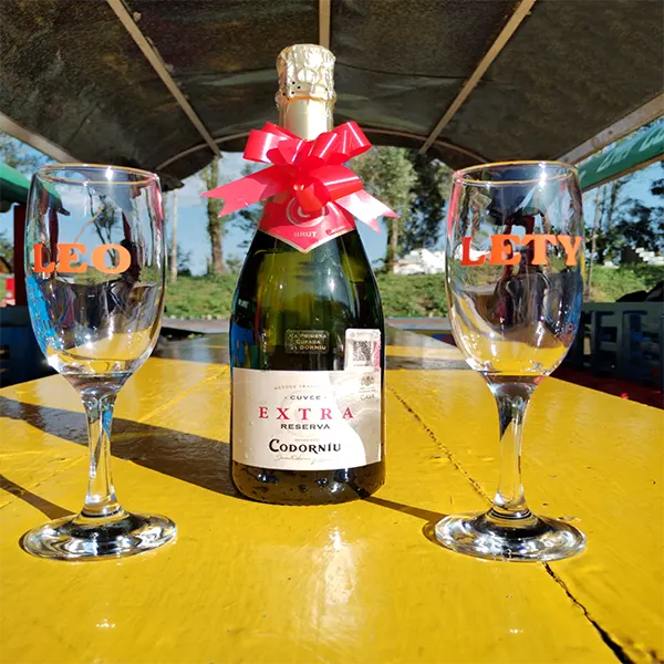 Botella de vino Codorniu